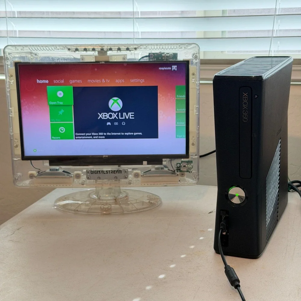 Microsoft Xbox 360 S Console Only Model 1439 Matte Black 4GB W/ COD Black Ops